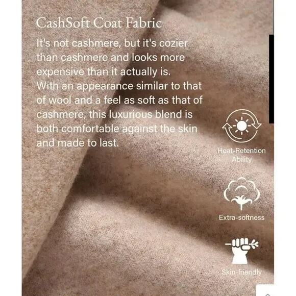 OGL CashSoftOversized Scarf Jacket in Heather Oatmeal M NWT - Picture 3 of 5